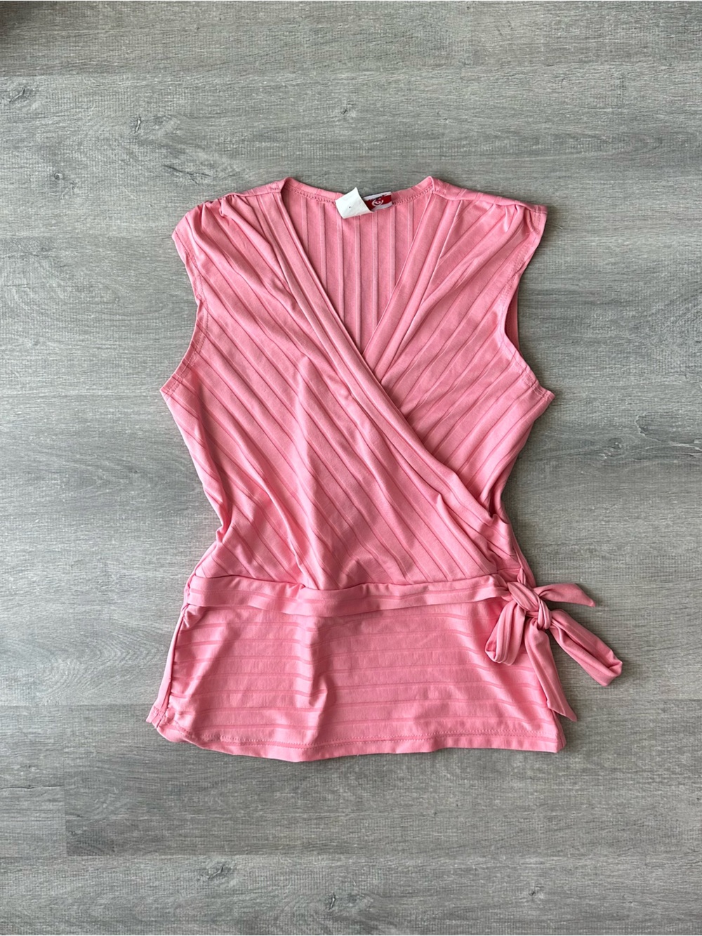 Vintage 90s Balletcore Digital Women’s Pink Wrap-Style Sleeveless Top Canada